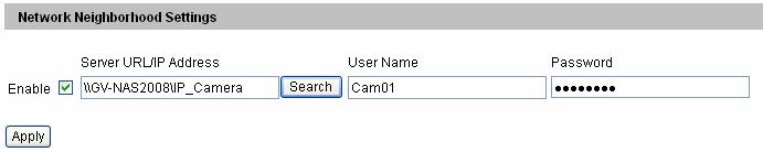 2 Getting Started 3. Assign a storage location under the GV-NAS System. Figure 2-17 A. Select Enable. B.