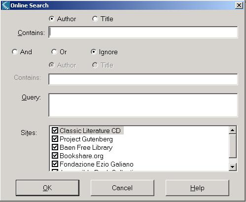Chapter 10. Online Material Using Simple Search and Download 1. In the Kurzweil 3000 window, open the Online menu and choose Search for Books. What You See: The Online Search dialog. 2.