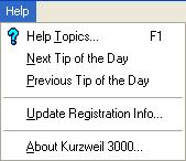 Exploring the Menu System Chapter 1. Kurzweil 3000 Basics The Main menu bar contains all the functions and features in Kurzweil 3000.