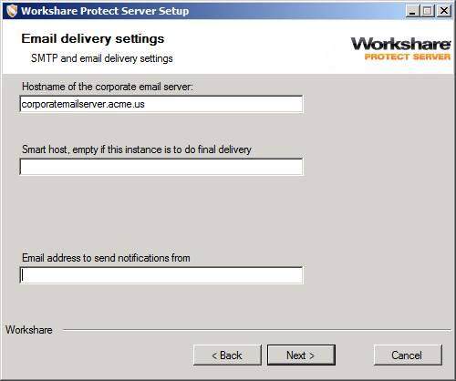 Advanced Configuration for Workshare Protect Server Email Security Introduction The default installation of Workshare Protect Server is secure; consult this appendix to ensure that subsequent changes