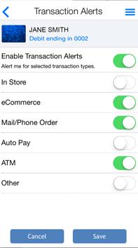 If you want to alert on all transactions, click the Send alerts for drop down and select All Transactions.