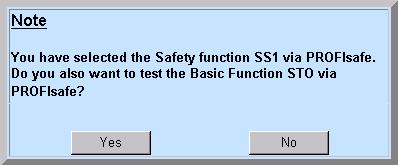 5 Using the application 5.2 Operator inputs The applications now evaluate as to whether safety functions have been configured, and, if yes, how the safety functions are controlled, e.g. via terminal or a PROFIsafe.