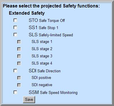 The SS1 Basic Function is available when using a CU250S-2. When it is controlled, STO can also be tested via PROFIsafe.