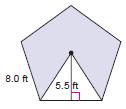 A = ½ (6)(40) A = 3(40) A = 120 cm 2 EXAMPLES 49.