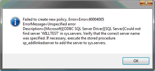 Troubleshooting migration issues Error: "Could not find '<SQL server name>' in sys.servers.