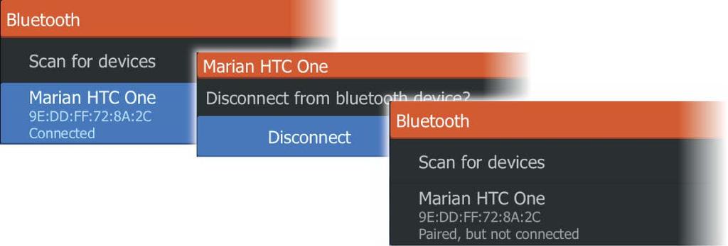 You can manually disconnect and connect the SonicHub 2 to paired devices.