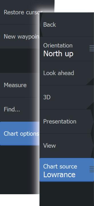 Selecting chart type You specify the chart type in the Chart panel by selecting one of the available chart types in the chart source menu option.