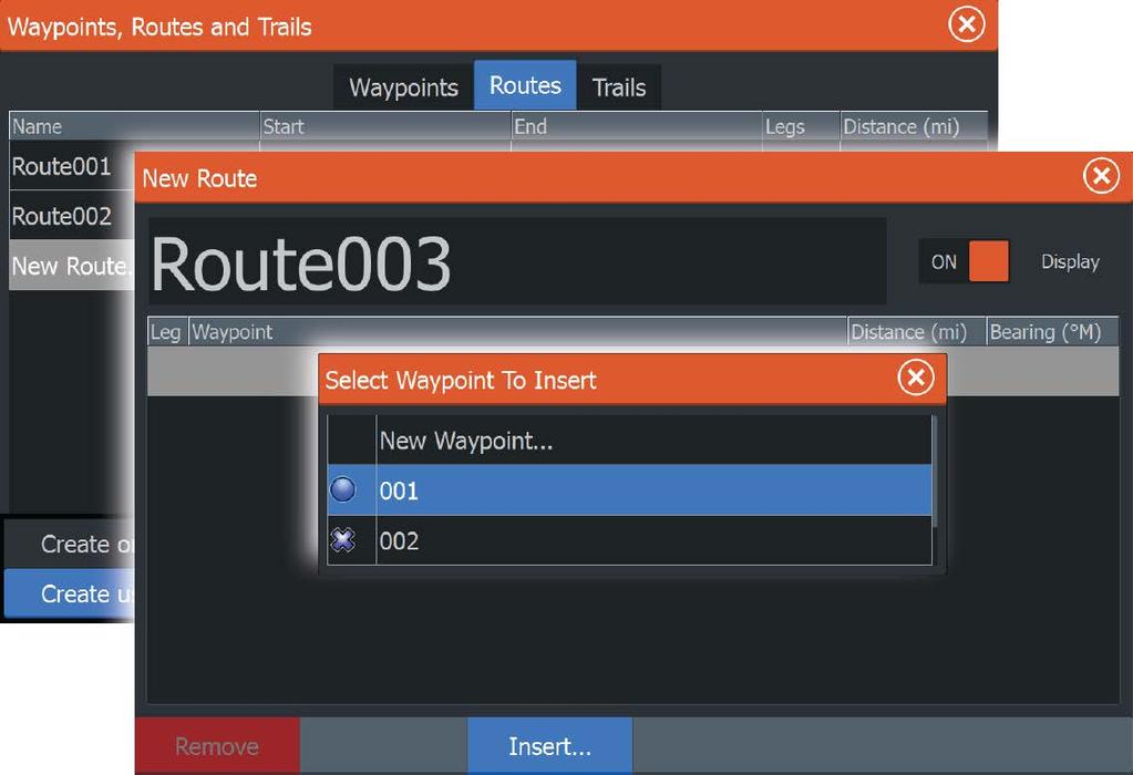 - If you set the new routepoint outside the route, the new routepoint is added after the last point in the route 4. Drag a routepoint to move it to a new position 5.