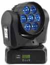 Minimum LED lifetime of 50,000 hours. For indoor use only. Includes 5 ft. power cable. RUSH-MH2-WASH...Compact H2 RGBW LED moving head fixture...1034.78 RUSH-MH3-BEAM...Beam moving head fixture...2270.