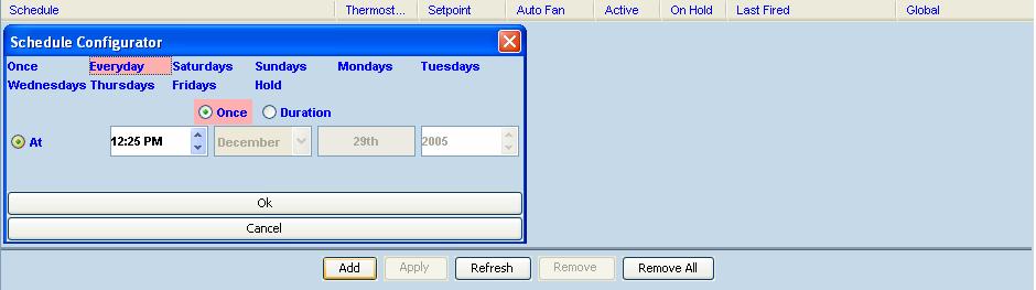 5.2.4.2 Adding a Schedule for Everyday at a Given Time This type of schedule is run Everyday at a specific time (refer to Figure 18).