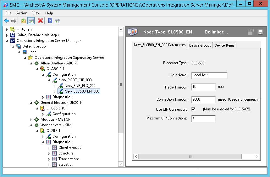 Navigating the OI Server Manager You can access the Operations Integration Server Manager (OI Server Manager) from the ArchestrA System Management Console (SMC).