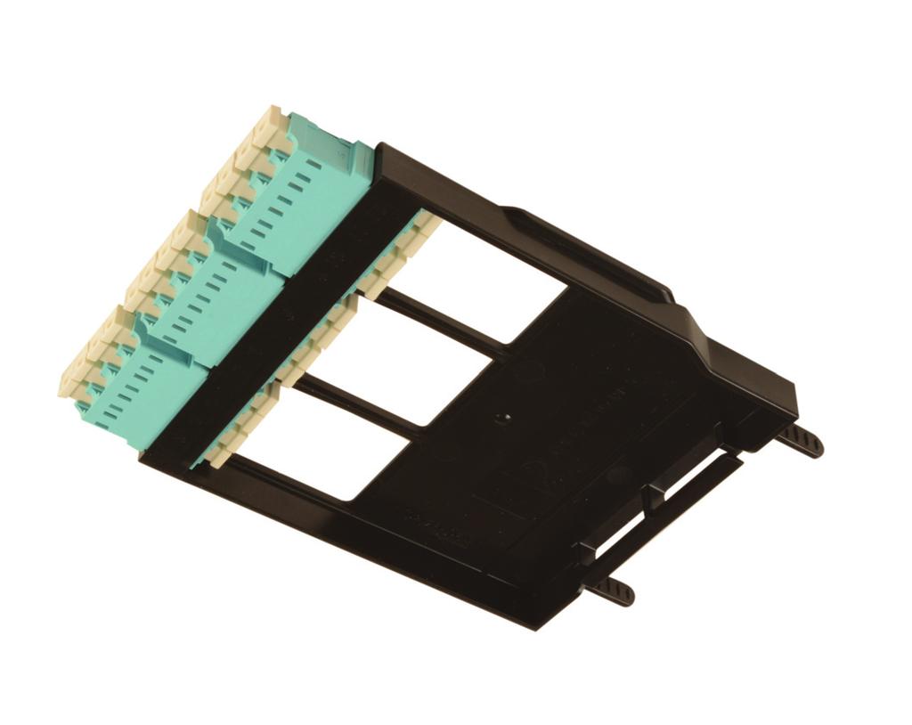 methods. In addition, LightStack also offers industry exclusive 12-fiber LC pass-through adapter plates for current 10 gigabit Ethernet or Fiber Channel SAN applications.