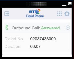 You can also use click to dial feature to make an outbound call.
