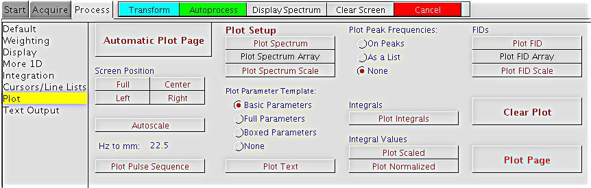 Manually phasing the spectrum Click on the Phase icon Click on the right-most peak with the left button and keep the mouse button pressed Phase that peak by dragging the mouse up and down, with the