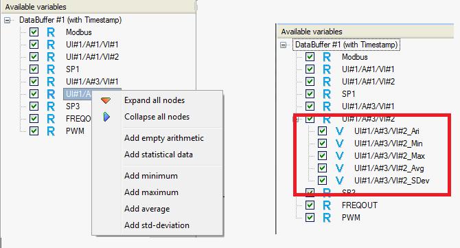 18. Double-click on the new virtual variable to modify its