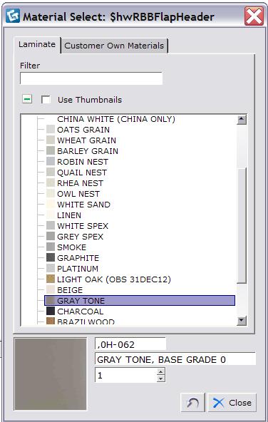 The Gray Input Box gives you choices for: Apply To: Select all components or only specific parts. Spread: Apply to one area, vertically, horizontally, or to all parts on one side.