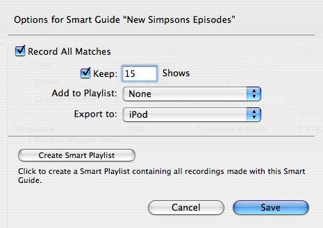 Smart Guides Any Field Title Episode Title Description Actors Director Content Genre Year Duration Date Start Time Stop Time Day of Week Channel Name Channel Number Favorite Channels HDTV Repeat