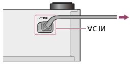 1. Firmly connect the supplied AC power cord (mains lead) to the AC IN jack on the rear panel of the HDD