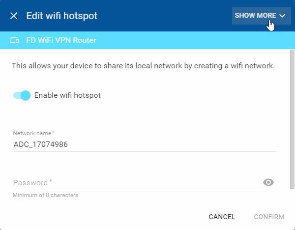 hapter : STRIE SiteLink Platform Enter the Network name (SSI) and password for the WiFi hotspot.