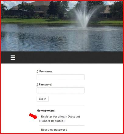 (For example, Avalon Park would be AVAL.) Website Home Page. Your community may appear differently. Register for a user name and password from here.