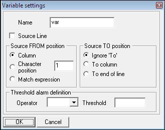 Follow these steps to create a variable: 1. Select the profile check box on the left hand pane to activate it. 2. In the Variables tab, right-click in the grid and select New from the context menu.