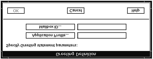 This is an example window showing how information can be input into a field.