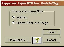 IntelliPics Studio 3 IntelliPics Studio is a program used to create electronic storybooks, simple quizzes, easy writing tasks, and activities with music and animation.