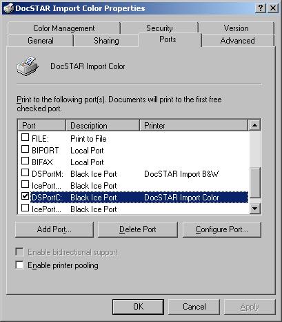 DocSTAR Import Color (Windows