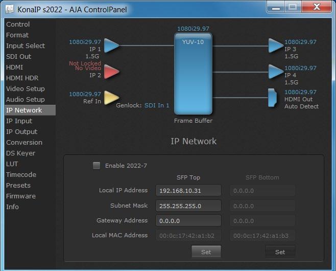 IP Network Screen Figure 24.