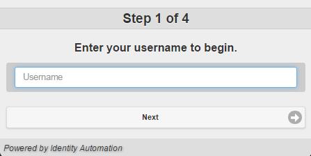 At the login screen, click on the Forgot My Password link. 3. A new window or browser tab will open. When prompted, enter your username and click on Next.