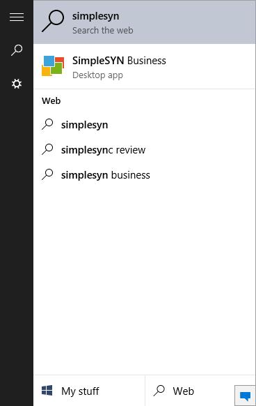 After the configuration SimpleSYN will start automatically in default