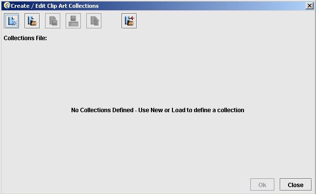 3. Click on to display a blank collection file template. 4.