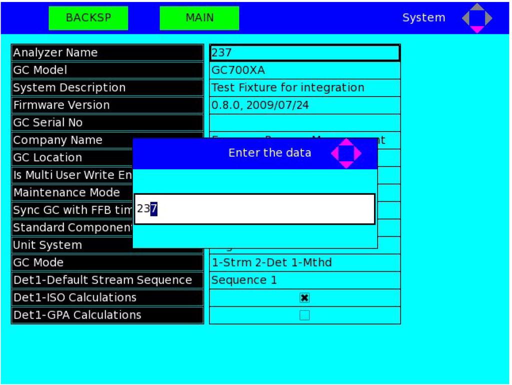 Figure A-9: The Enter the data dialog allows you to edit the selected field 12.