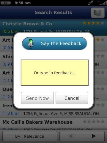 15. Giving Feedback GPS Navigator is always striving to give you the best user experience. Just choose Menu >> Give Feedback to type in your comments about how GPS Navigator is working for you.