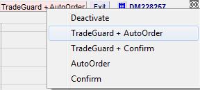 TradeGuard & Click Stop/Click Target By default, TradeGuard generally contains a Click Stop (stop order) and a Click Target (limit order).