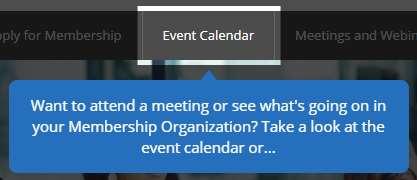 The event calendar allows you to publish events related to