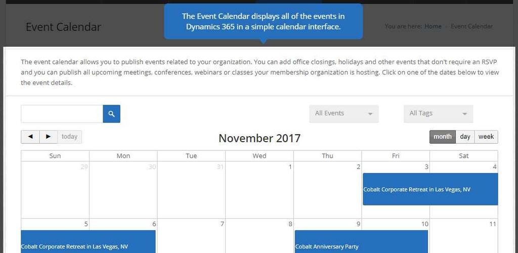 You can add office closings, holidays and other events that
