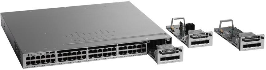 Figure 2. Network Modules with Four Gigabit Ethernet, Two 10 Gigabit Ethernet SFP+, or Four 10 Gigabit Ethernet SFP+ Interfaces Table 2.