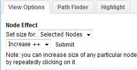 View Options Node Effect: adjust the node