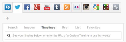 You can search for content on your timeline