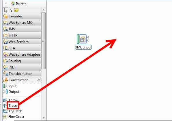 The Trace node is in the Construction drawer. 23. 24. 25. Open the Construction drawer by clicking it with the mouse.
