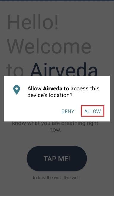 com/us/app/airveda/id1101687462 Step 2: Open the Airveda app and start the monitor setup flow.