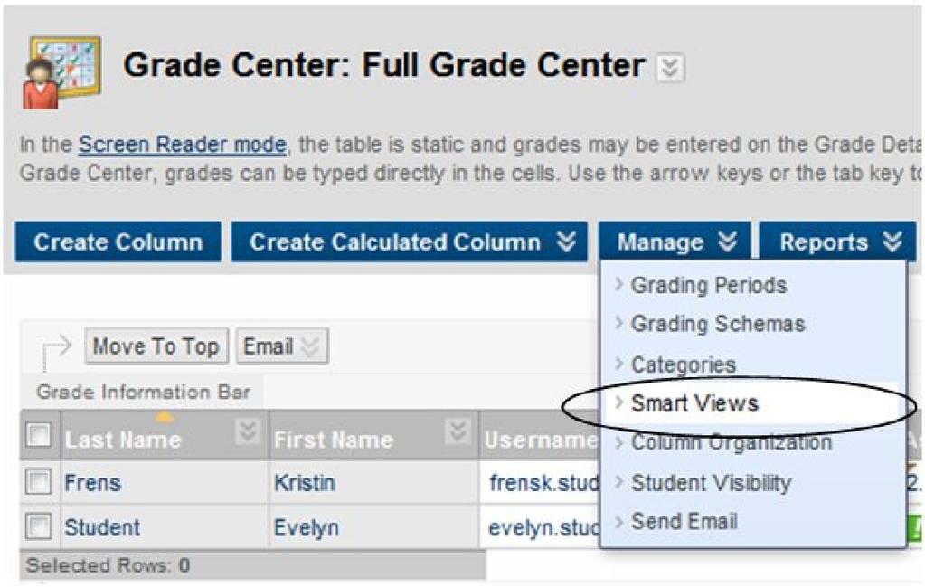 Select the Filter Results by picking which Columns to Display in Results from the drop-down menu.