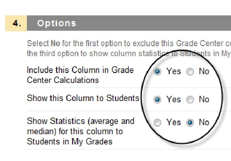 Underneath Select Columns, select whether the Calculation Type is a Minimum or Maximum calculation. Choose All Grade Columns to include all grade columns in the defined set.