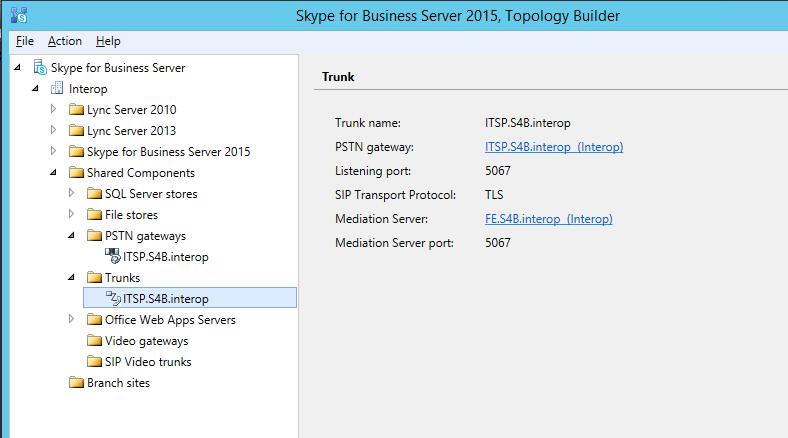 Microsoft Skype for Business & Bell Canada SIP Trunk The E-SBC is added as a PSTN gateway, and a trunk is