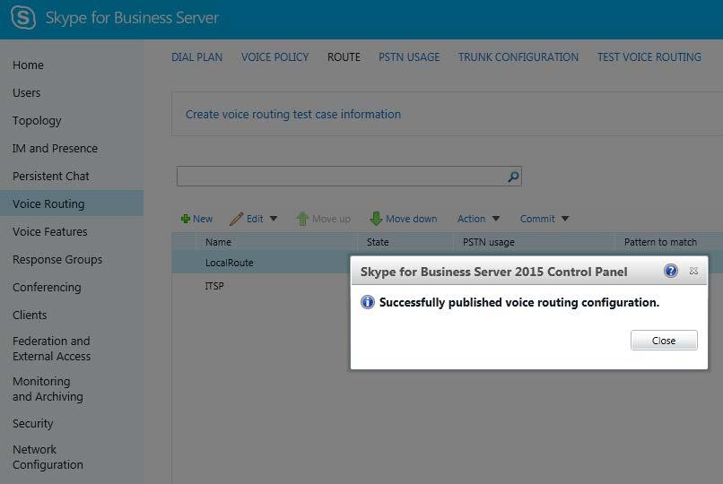 Configuration Note 3. Configuring Skype for Business Server 2015 The Uncommitted Voice Configuration Settings page appears: Figure 3-25: Uncommitted Voice Configuration Settings 13.