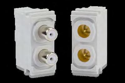 Module 2 Positions for 75 Ω Coaxial Contacts Technical data Voltage information Frequency range 2) 0 to 2.0 GHz Insulation resistance > 100 GΩ Voltage information acc.