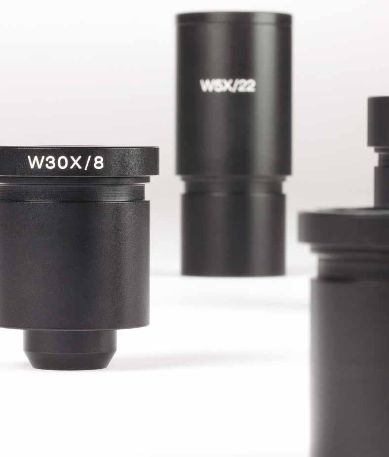 THE ACCESSORIES RED30 SERIES EYEPIECES (PER PIECE) Widefield eyepiece WF5X/22mm Widefield eyepiece WF10X/20mm Widefield eyepiece WF15X/13mm Widefield eyepiece WF20X/10mm Widefield eyepiece WF30X/8mm