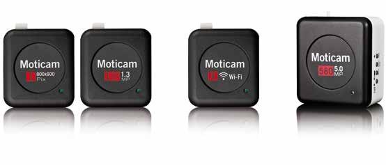 The camera package also includes the easy-to-use Motic Images Plus 2.0 software which allows to save still images and to record videos, as well as many other edition options.