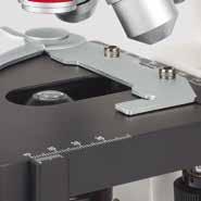 The convenient carrying handle on the back of the stand simplifies storage or just transport. The optics of a microscope of course is the most important component for an instructive teaching.